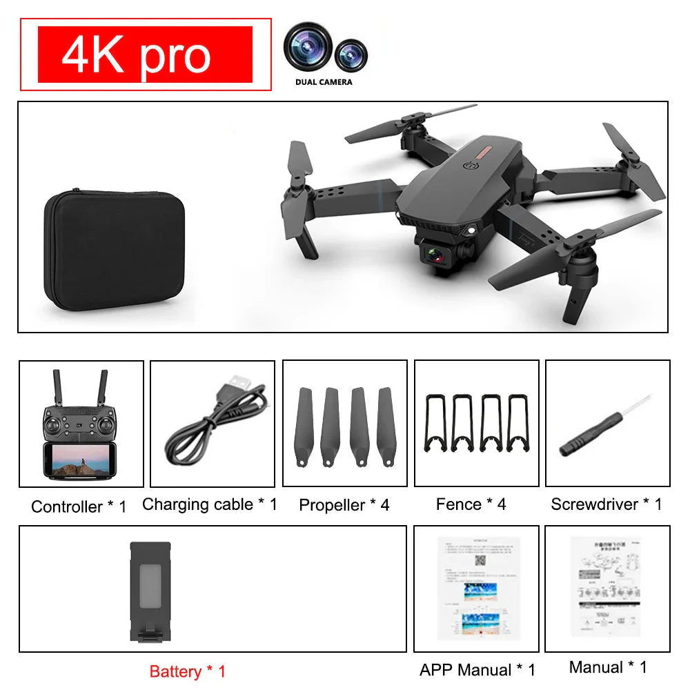 E88 Pro Foldable Quadcopter Drone