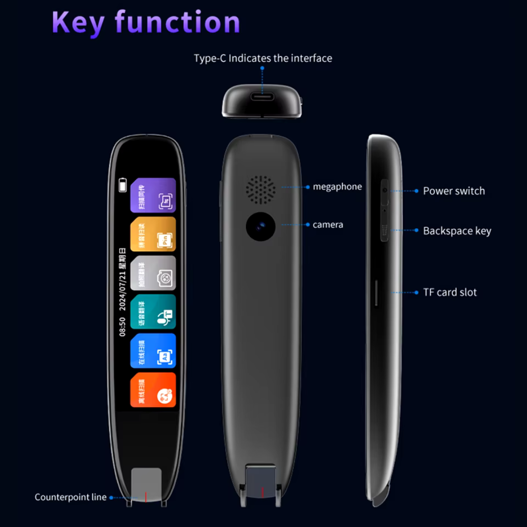 Language translator pen. Camera, audio and smart scanner +142 languages