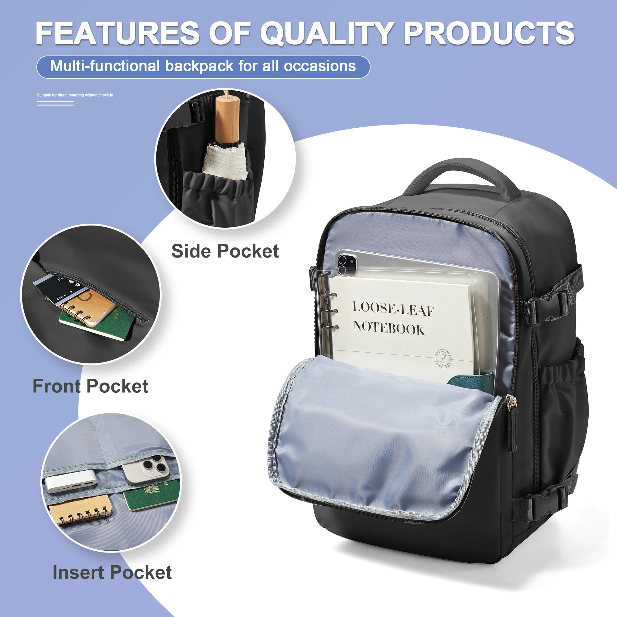 Travel Bag – Waterproof, Anti-Theft & Spacious Design