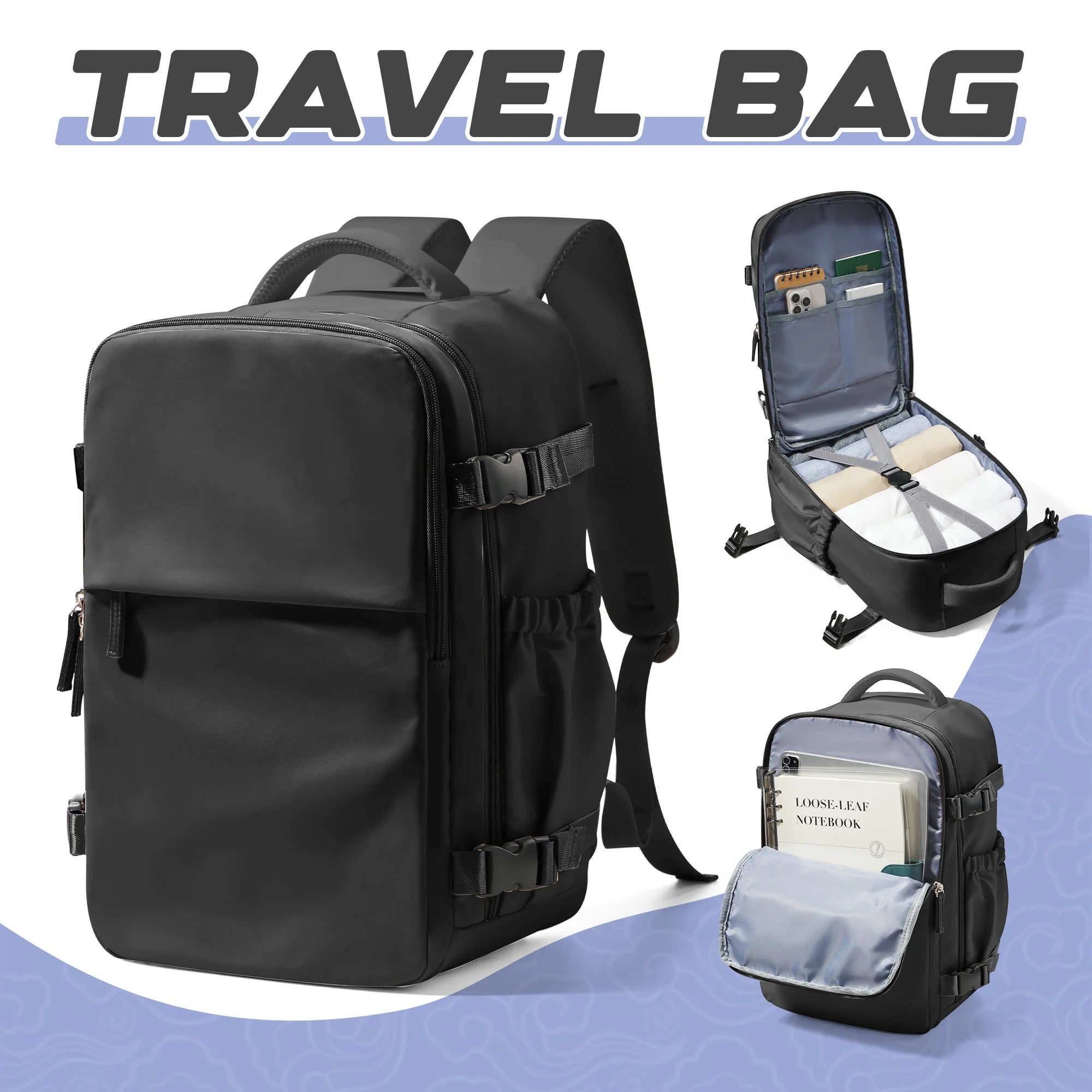 Travel Bag – Waterproof, Anti-Theft & Spacious Design