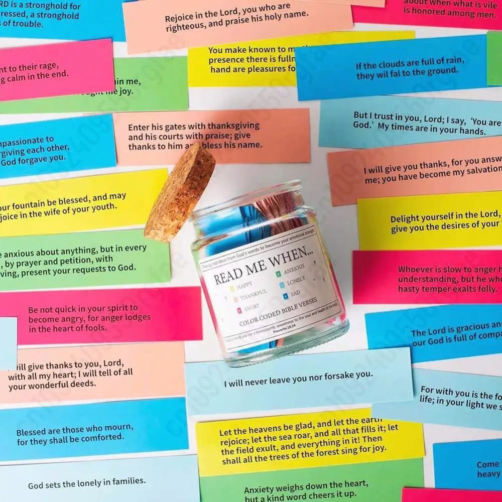 Handmade Bible Verses in A Jar (90 PCS)