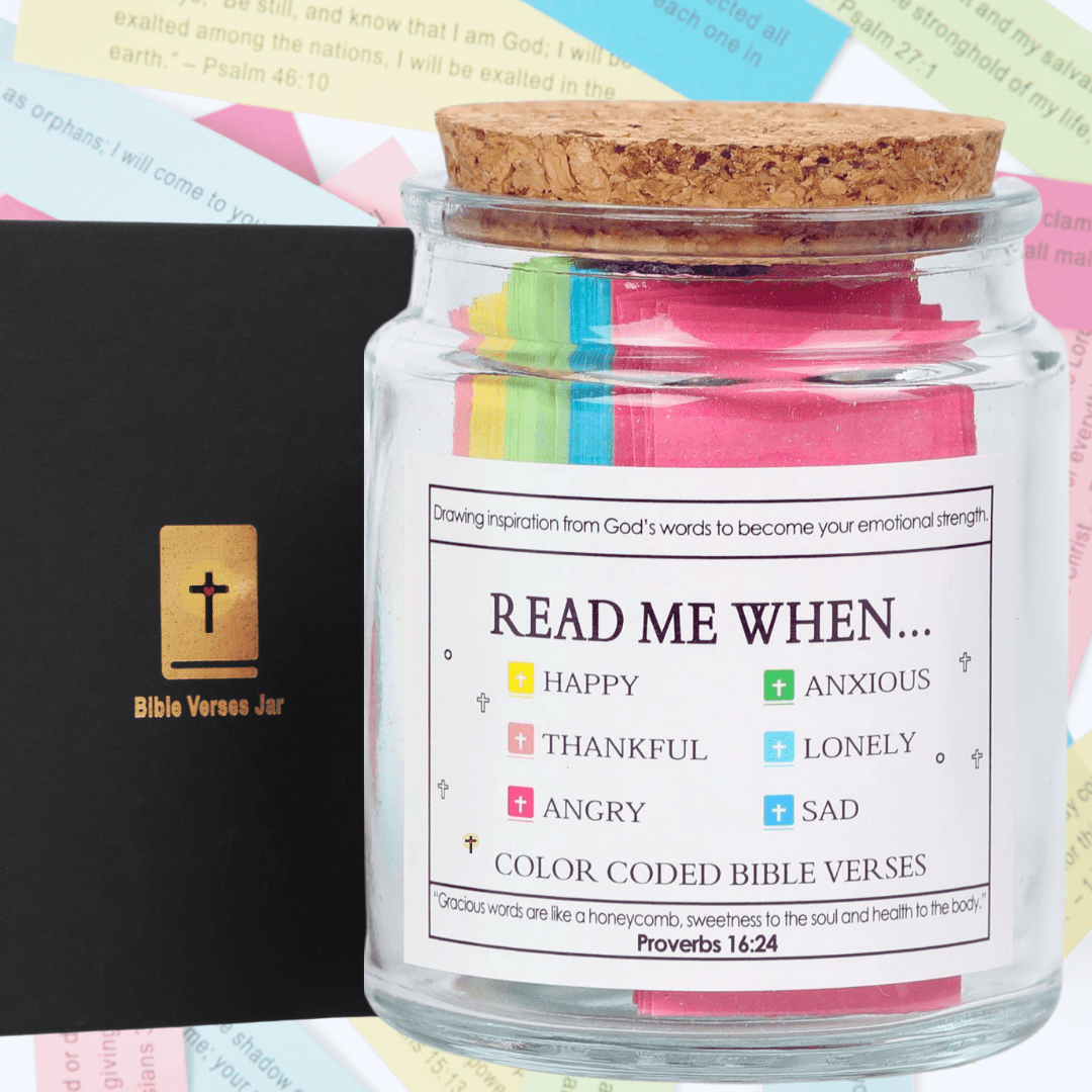 90-Day Bible Verse Jar – Handcrafted with Love & Faith