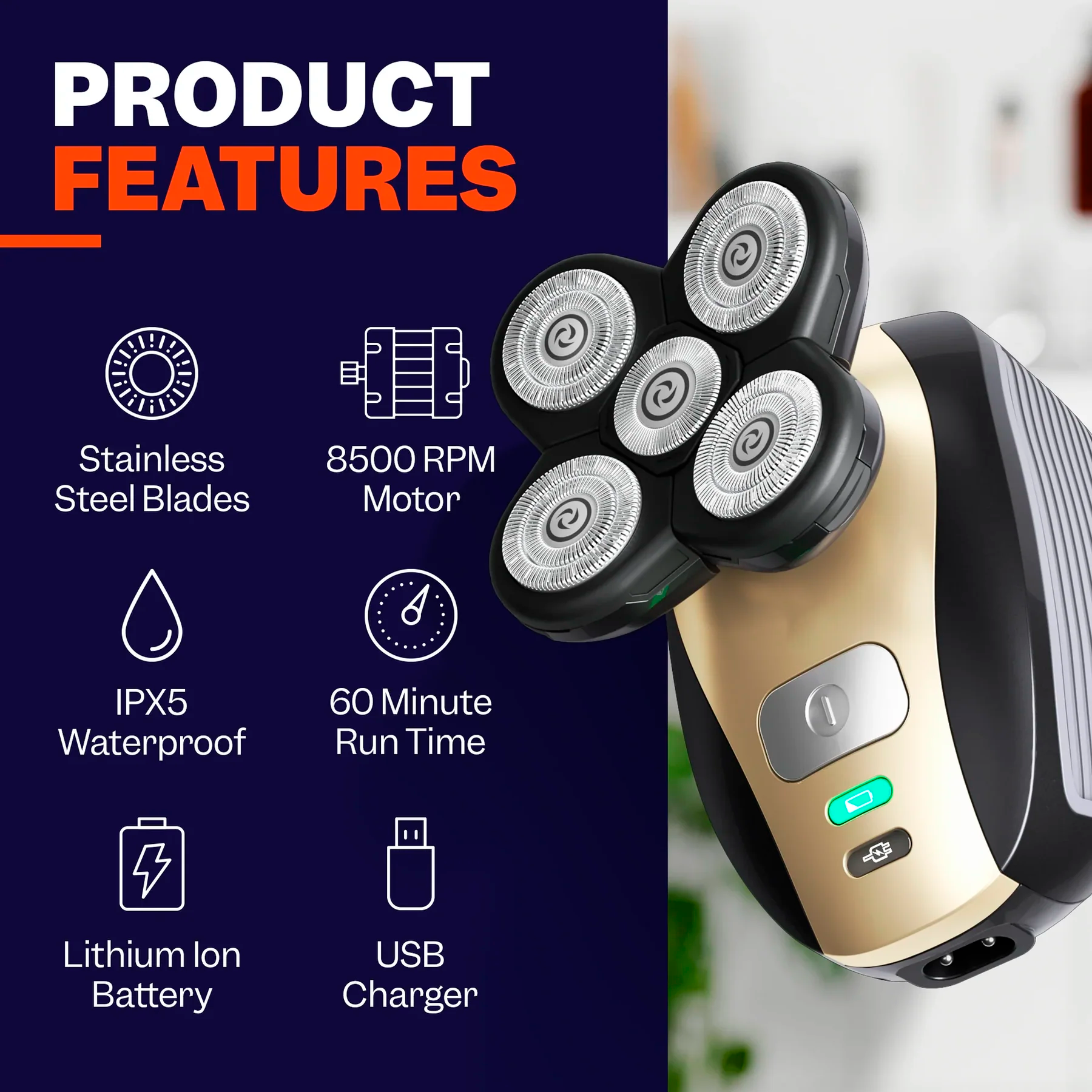 Multifunctional 5-in-1 Shaver | Precision & Comfort in One Tool 2